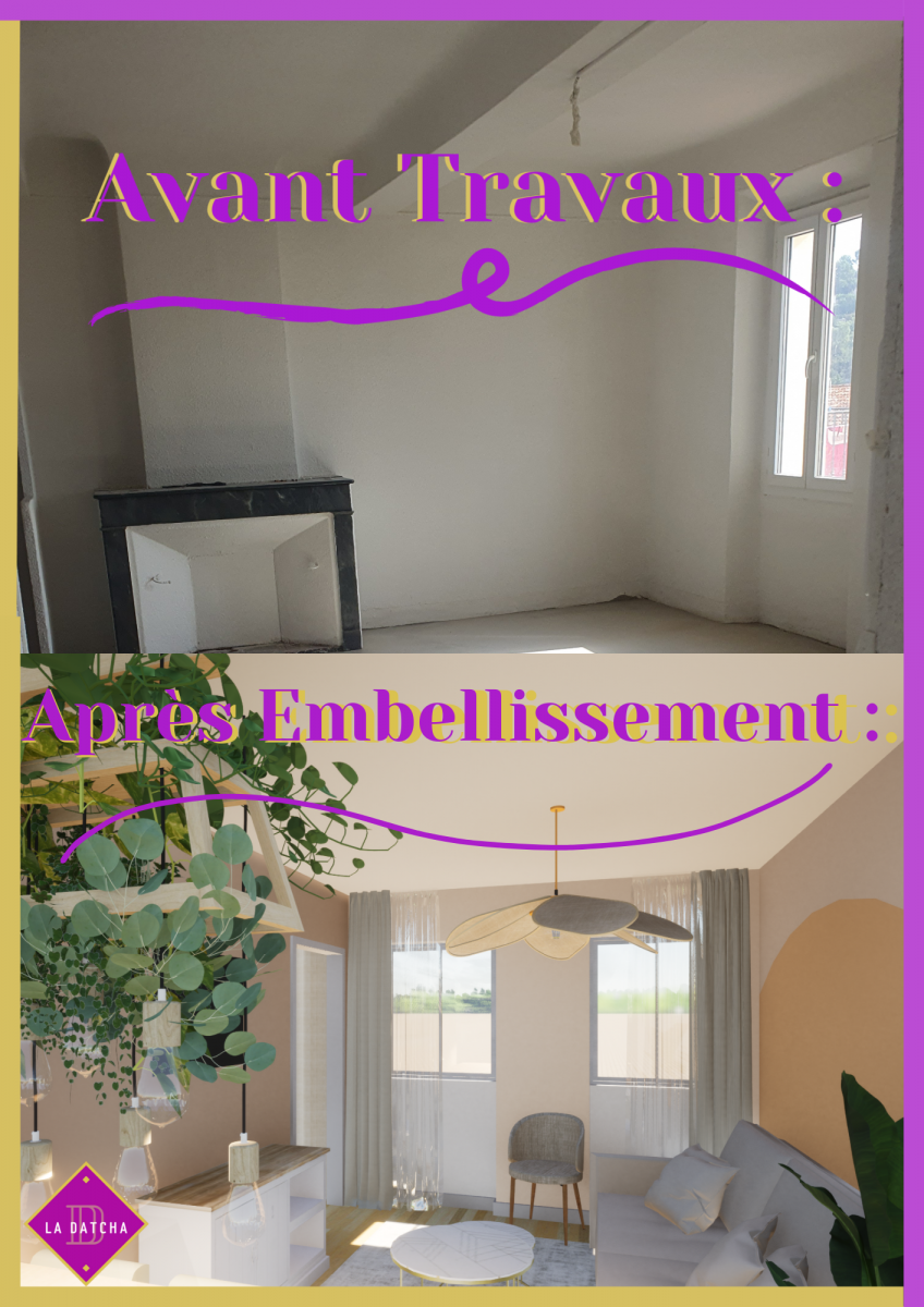 Projet de rénovation d'appartement à Pierrefeu  réalisé par La Datcha